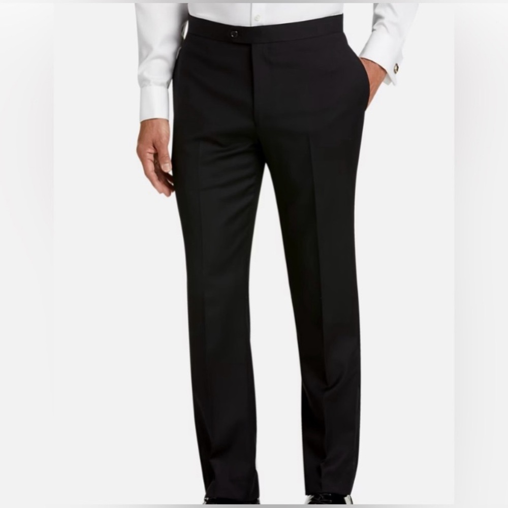 Calvin Klein Men’s Slim Fit Black Dress Pants,Size 33W/32L